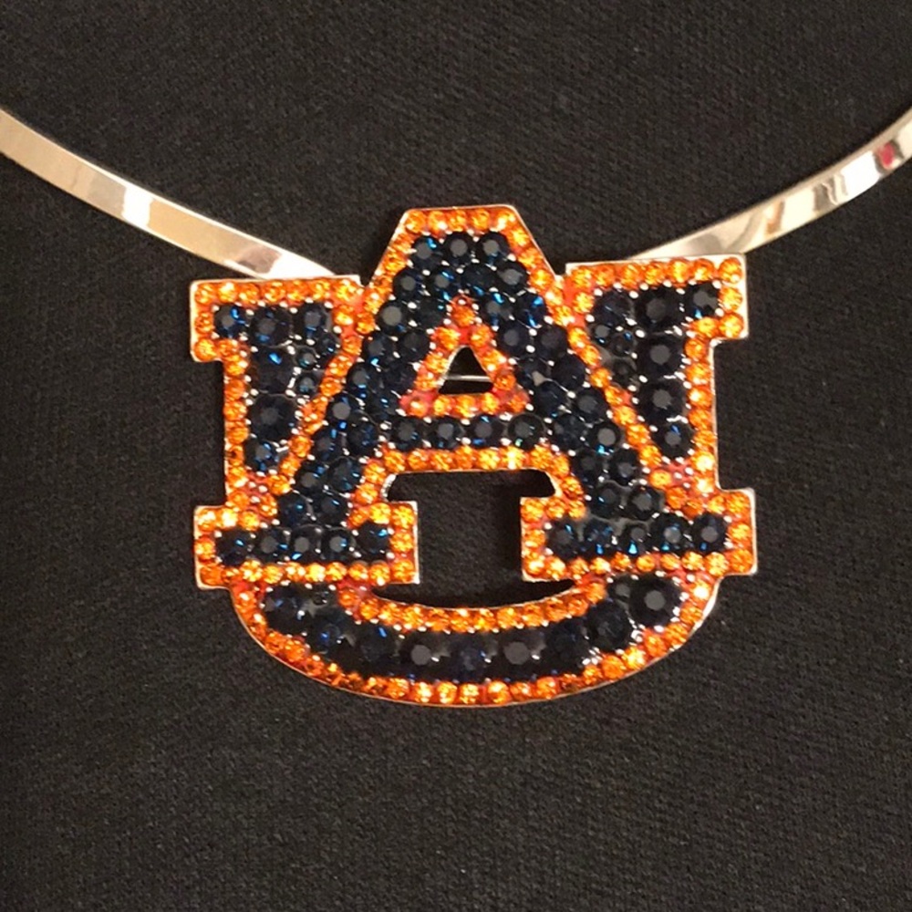 Auburn UA Dark Blue and Orange Pin
